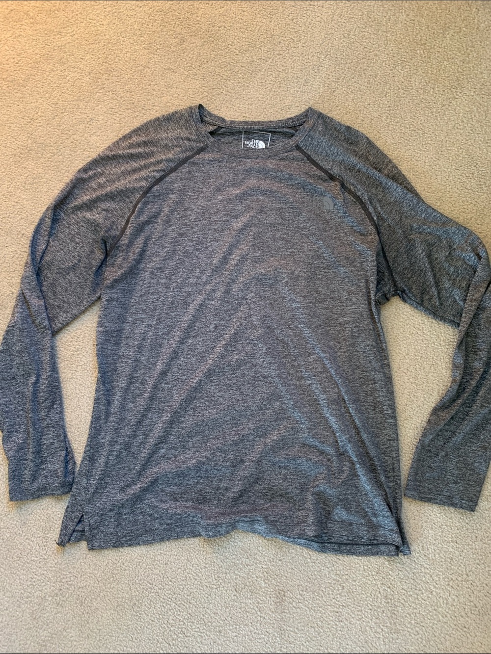 The North Face Men’s Charcoal Heather Long-Sleeve Crew